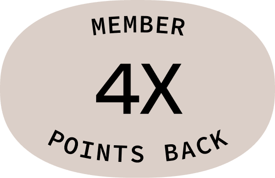 Member: 4% points back